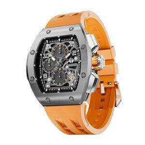 Tsar Bomba Quartz Skeleton Interchangeable Tonneau Stainless Steel, TB8218